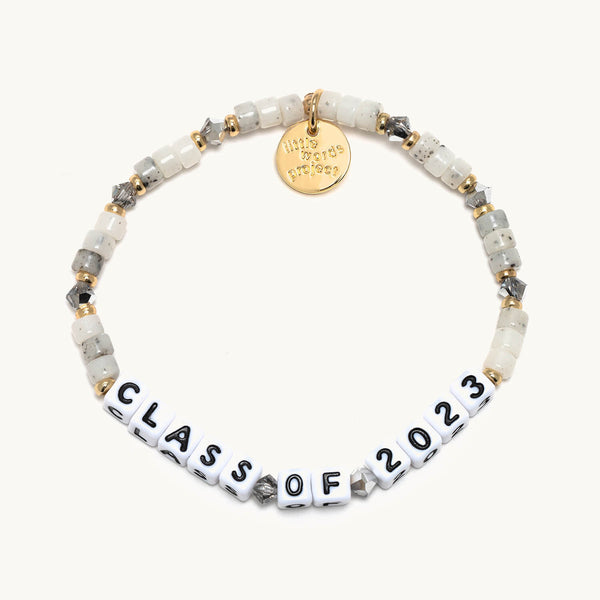 Little Words Project Bracelet - White Block - S/M