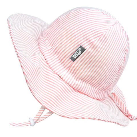 Pink Stripes Cotton Floppy Sun Hat