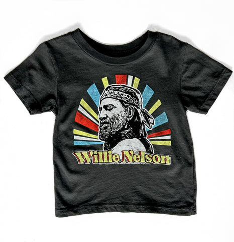Willie Nelson Short Sleeve Tee - Vintage Black