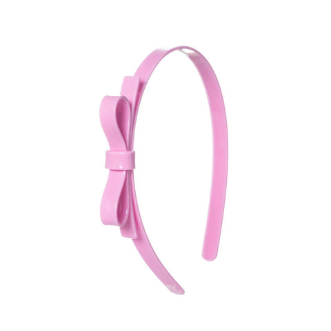 Candy Pink Thin Bow Headband