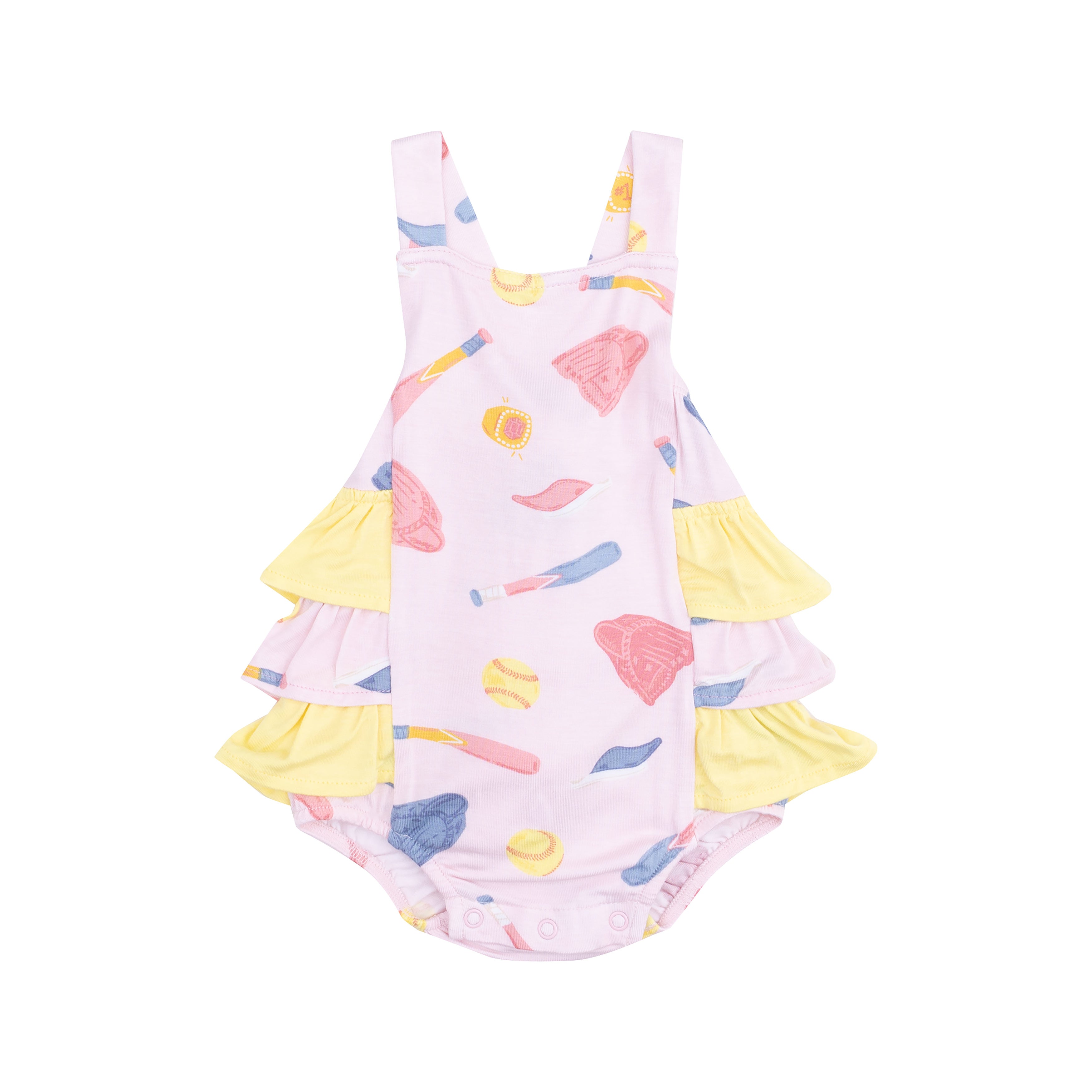 Softball Ruffle Sunsuit