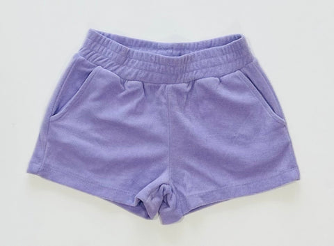 Digital Lavender Terry Cloth Short