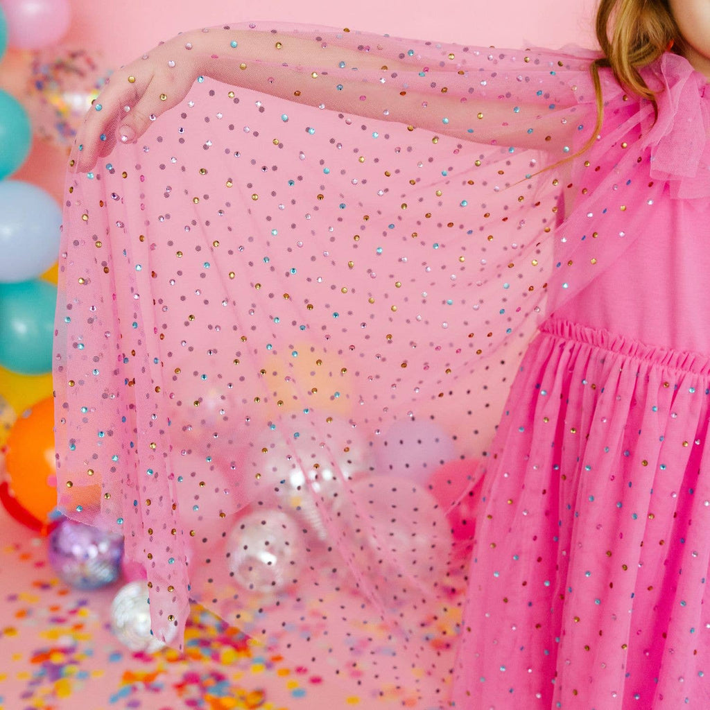 Raspberry Rhinestone Cape – Aiden + Ollie