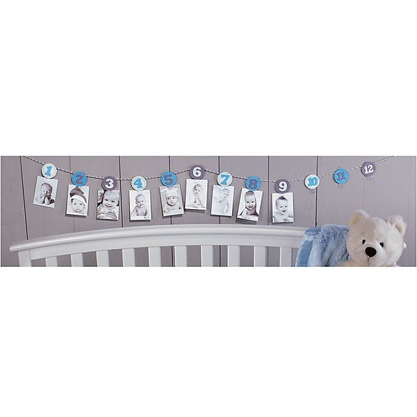 First Year Photo Banner - Blue
