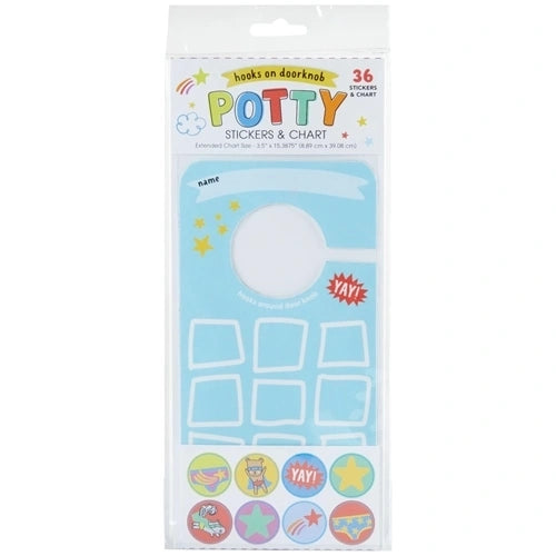 Potty Hero Door Knob Reward Sticker Set