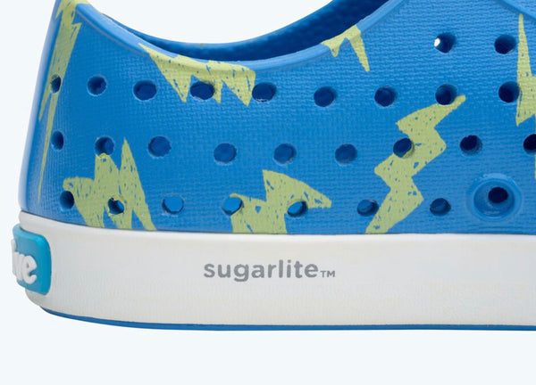 Jefferson Sugarlite Resting Blue/Shell White/ Celery Lightning - Little Kid Shoes