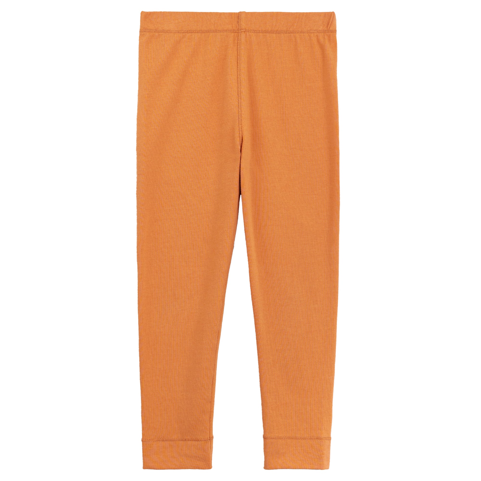 Orange Knit Girls Legging - Kids