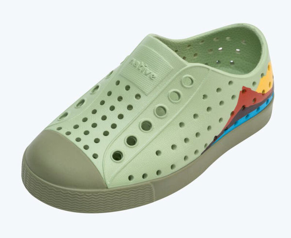 Jefferson Block Tea Green/Loch Green/Crater Mountain Block - Big Kid Shoes