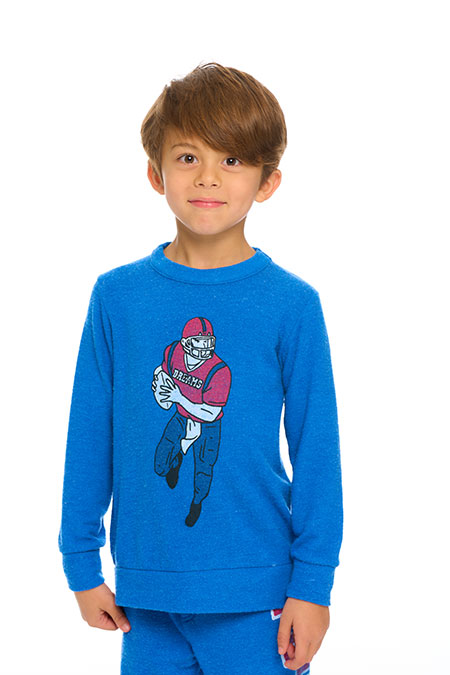 Football Dreams Bliss Knit Long Sleeve Crew Neck - Kids
