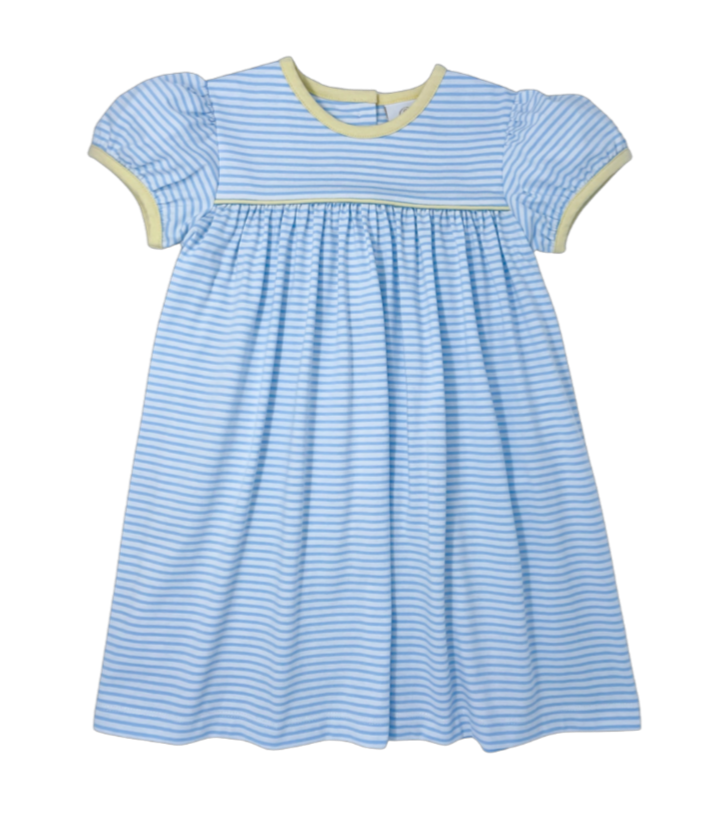 Blue Stripe Mother May I  Dress