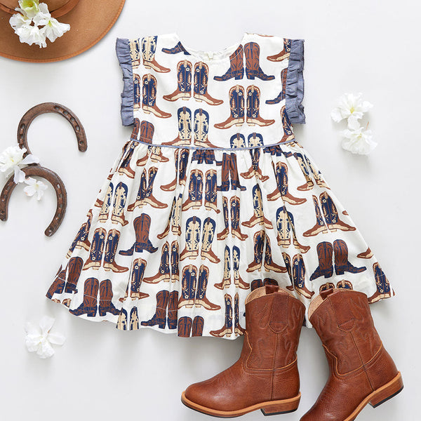 Cowboy Boots Nell Dress - Kids