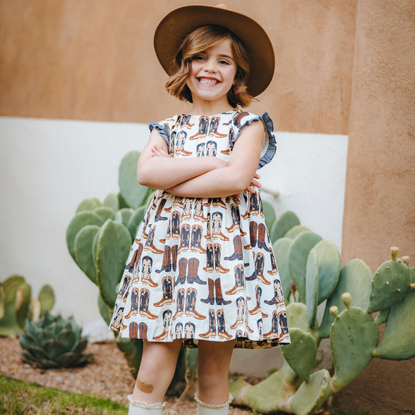 Cowboy Boots Nell Dress - Kids