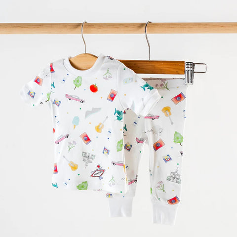 Tennessee Kids Short Sleeve Organic Cotton Pajama Set