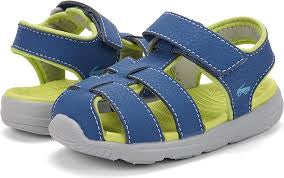 Cyrus IV FlexiRun Blue/Lime Fisherman Sandal - Little Kid Shoes