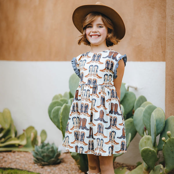 Cowboy Boots Nell Dress - Kids