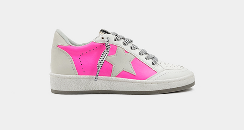 Paz Neon Pink Sneaker - Little Kid Shoes