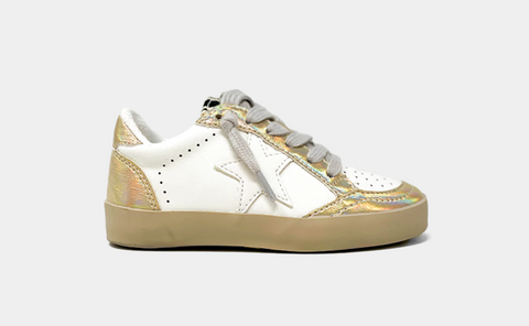 Paz Iridescent Gold Sneaker - Little Kid Shoes