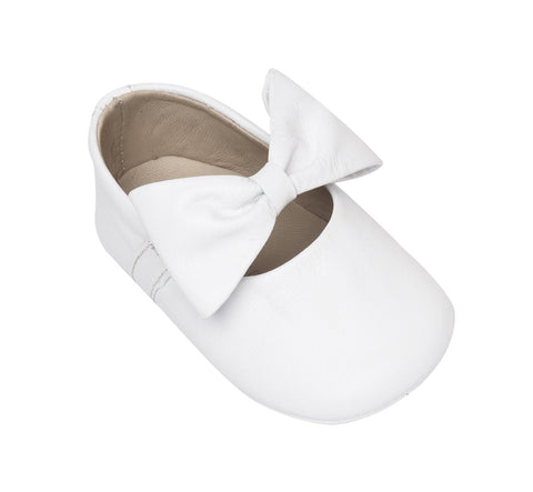 Baby Ballerina w/Bow - White - Little Kid Shoes