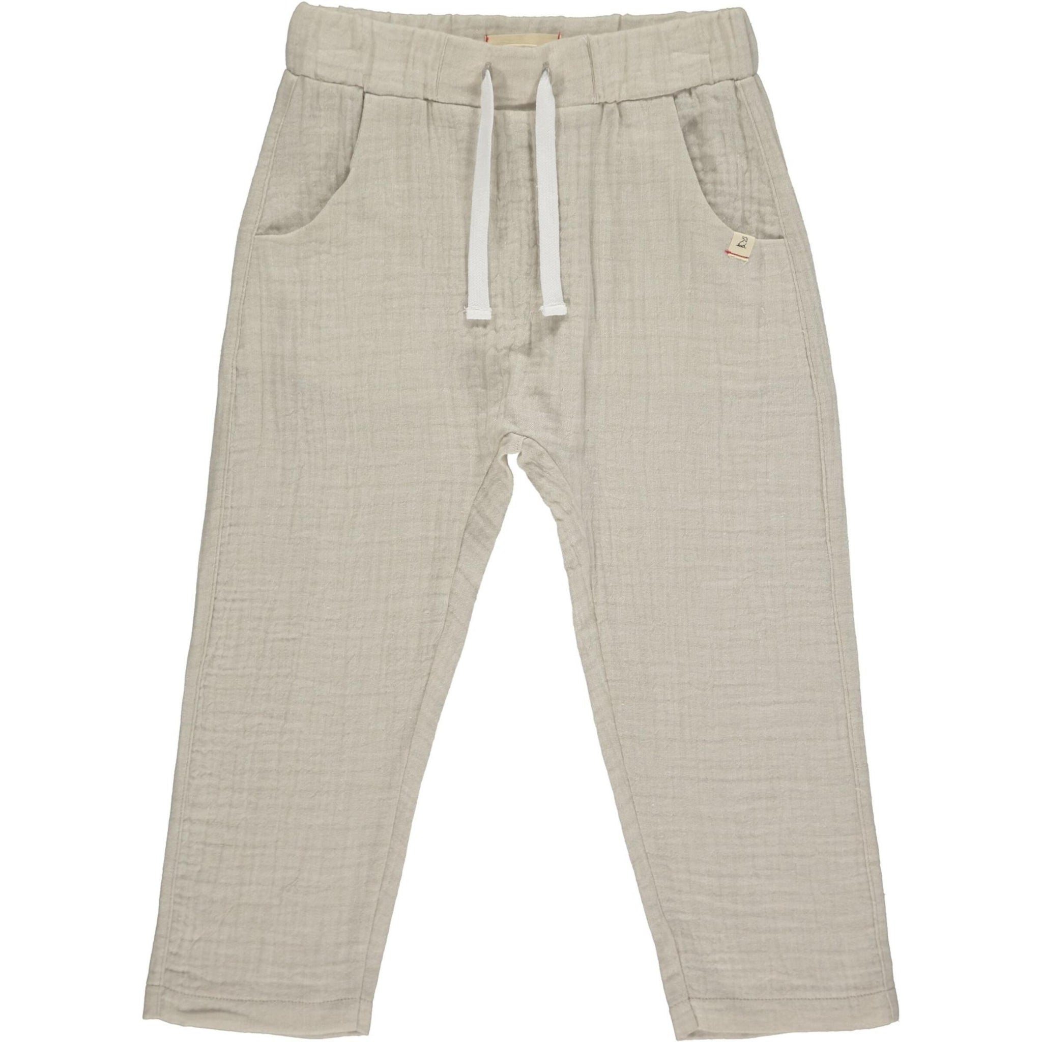 Beige Bosun Gauze Pants - Kids