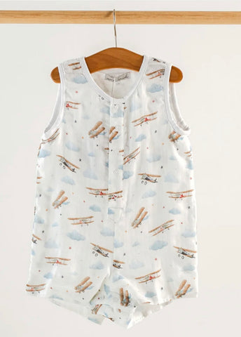 Just Plane Awesome Muslin Shortall - Baby