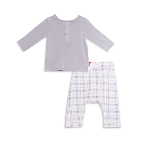 Plaidventure Modal Magnetic 2pc Henley Set