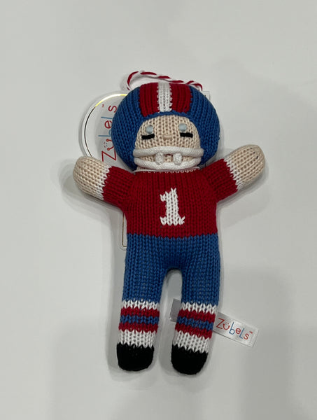 Football Player - 7" Rattle - Variety