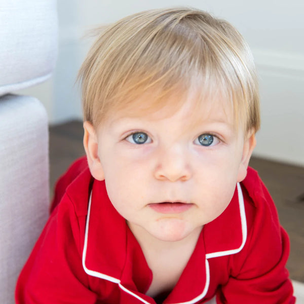 Red Classic Footless Pajama Onesie