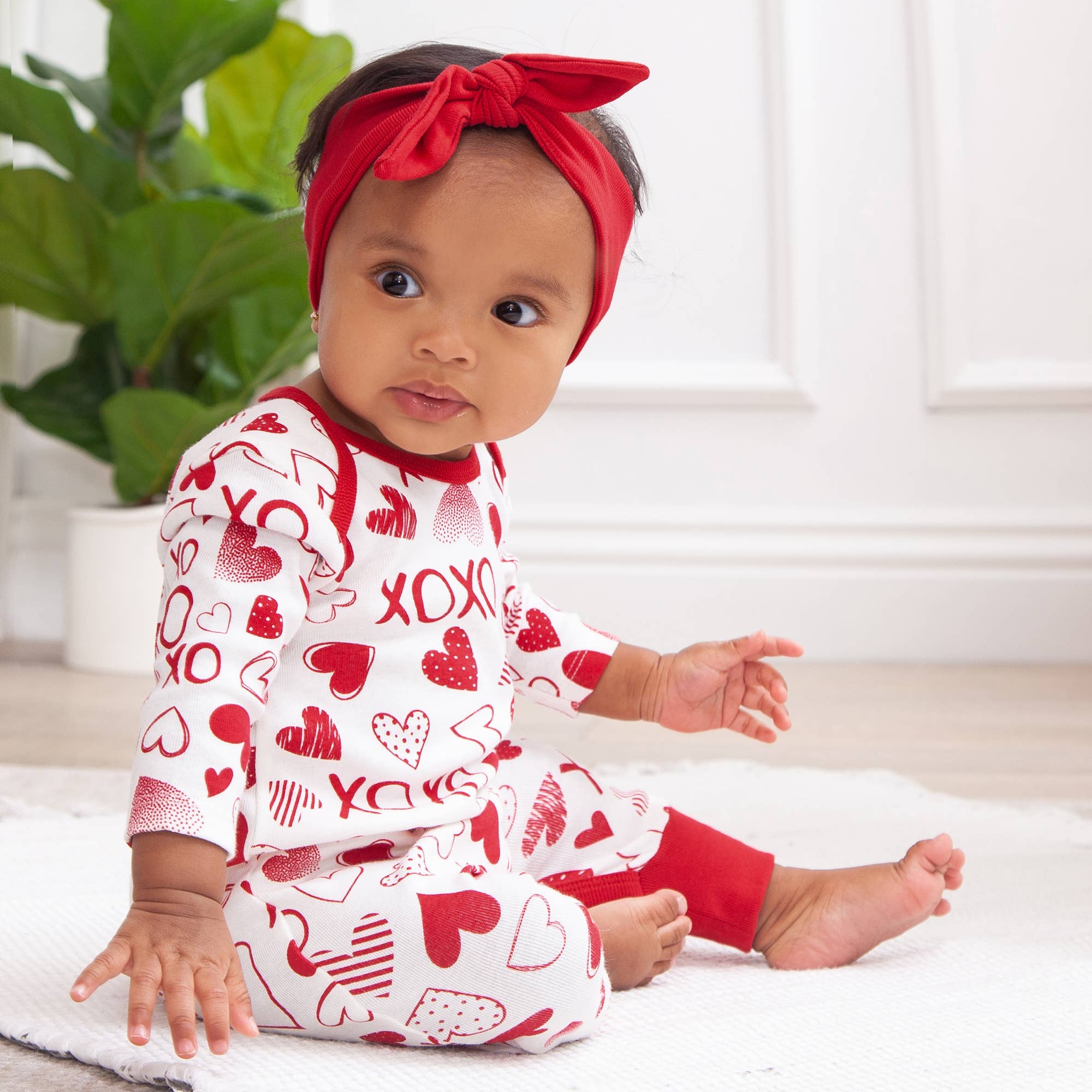 Hearts Women's Valentine Bamboo Pajama Set – Tesa Babe