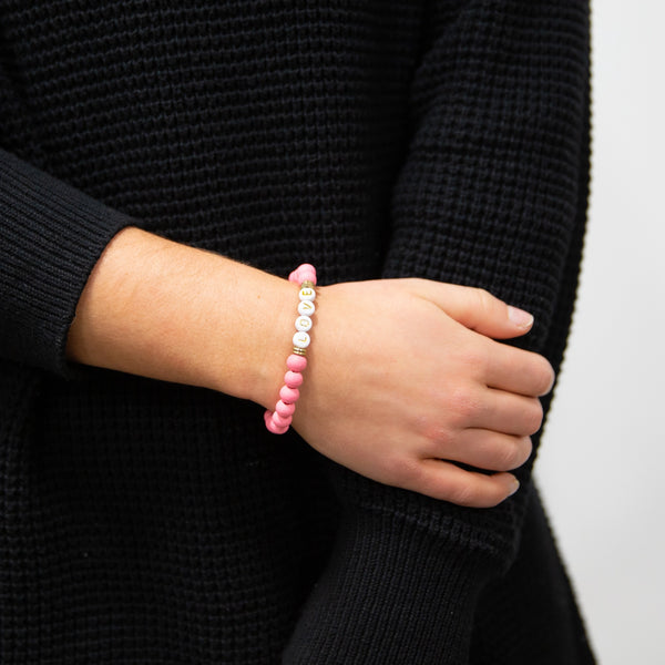 Love Bright Pink Bracelet