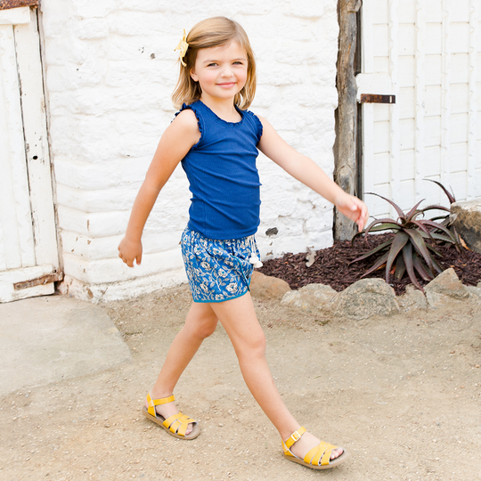 Millie Short - Turkish Sea Goa Floral - Kids